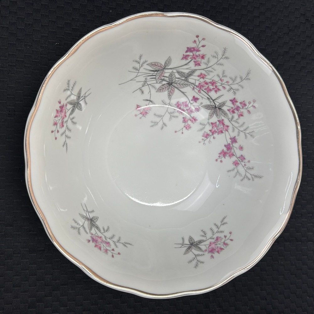 Favolina Karolina Jarolina Poland China‎ Floral Scalloped Serving Bowl 3879 2